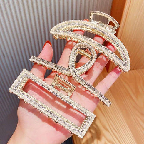 Crystal Metal Hair Claw